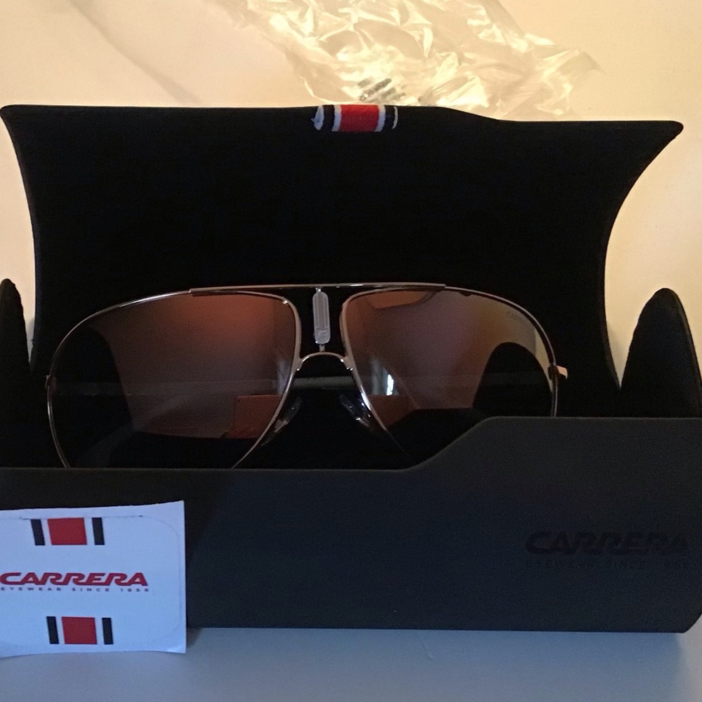 CARRERA GIPSY 65 AVIATOR SUNGLASSES IN GOLD - Picture 3 of 6
